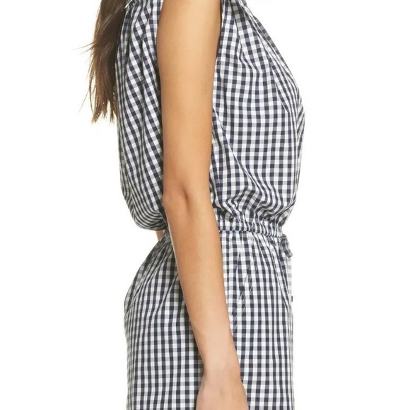 NWT TORY BURCH Tory navy and white gingham romper size 2 - Picture 12 of 14